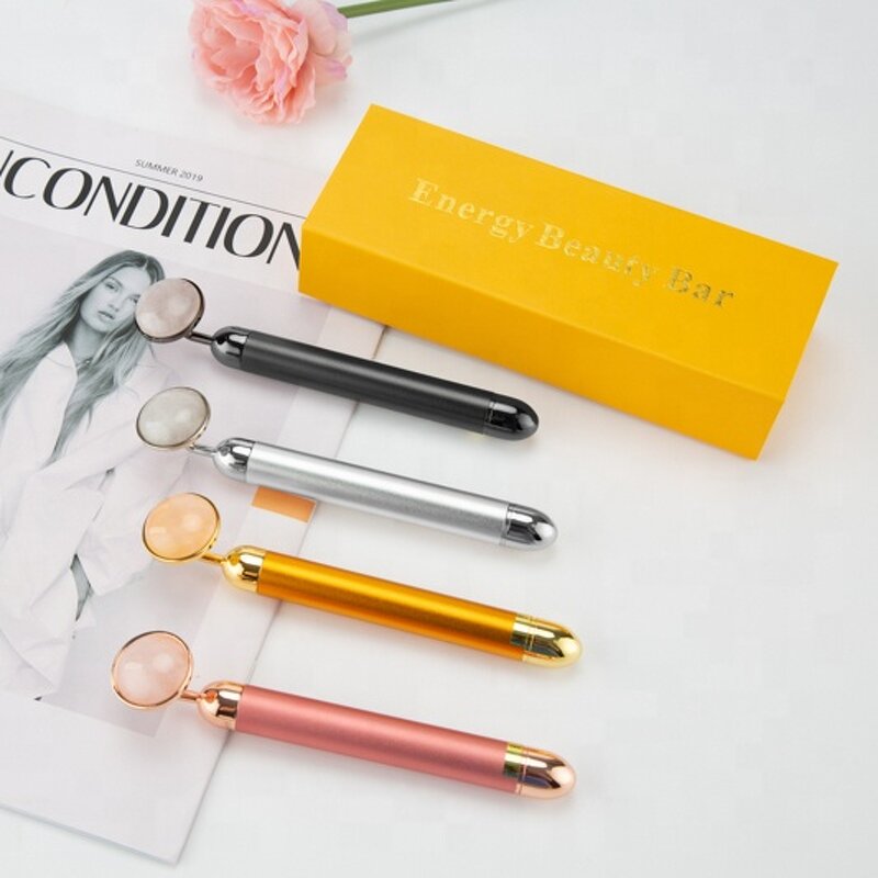 T-Shape Jade Beauty Bar - Hot Selling Electric Natural Rose Quartz Facial Skin Lifting Tool