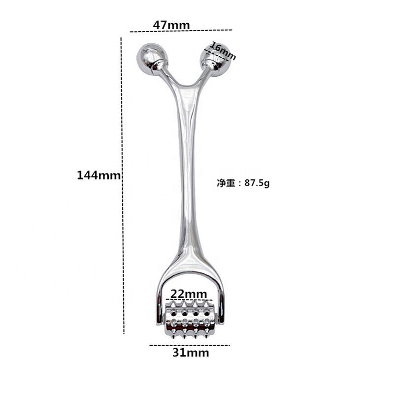 3D Metal Face Roller - New Arrival Handheld Ice Tighten Skin Wrinkle Dark Circles Remover