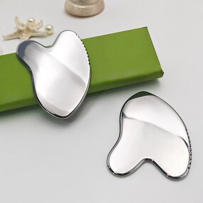 Gear Metal Gua Sha - Wholesale Stainless Steel Custom Laser Engrave Facial Scraping Tool