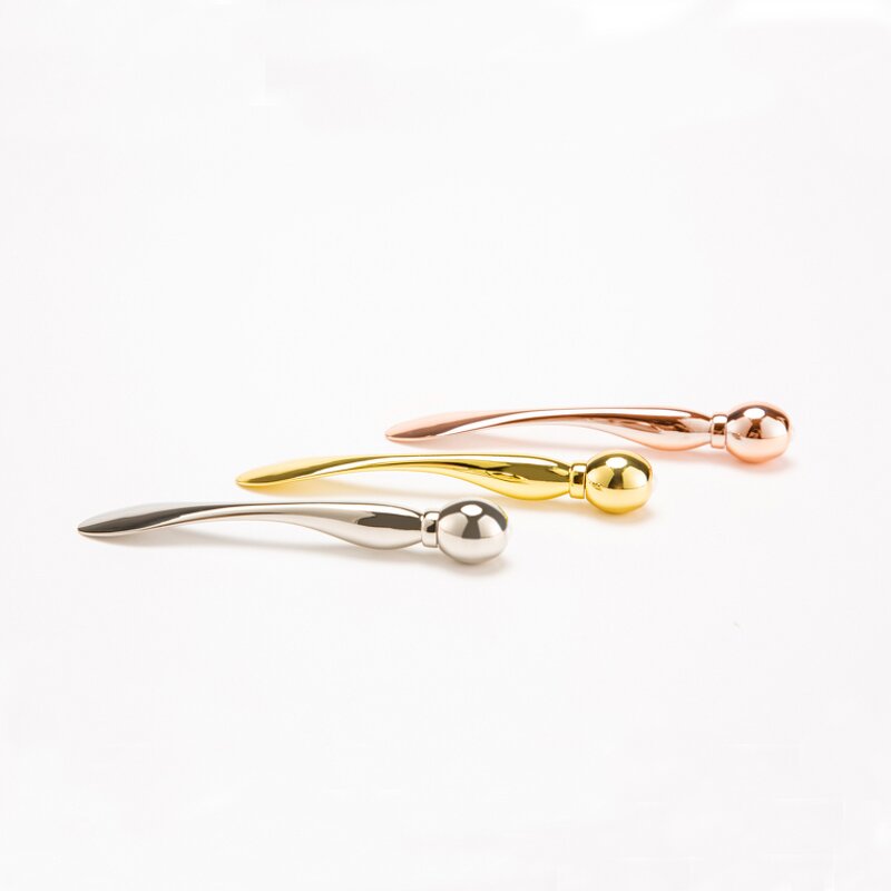 Eye Cream Massage Stick - Personal Label 7.7cm Double Head Metal Cosmetic Spoon Spatula