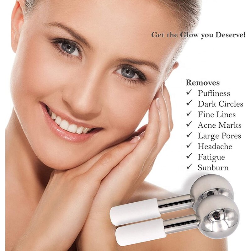 Ice Globes Cryo Stick - New Arrival Stainless Steel Firming Face Massage Wand Roller