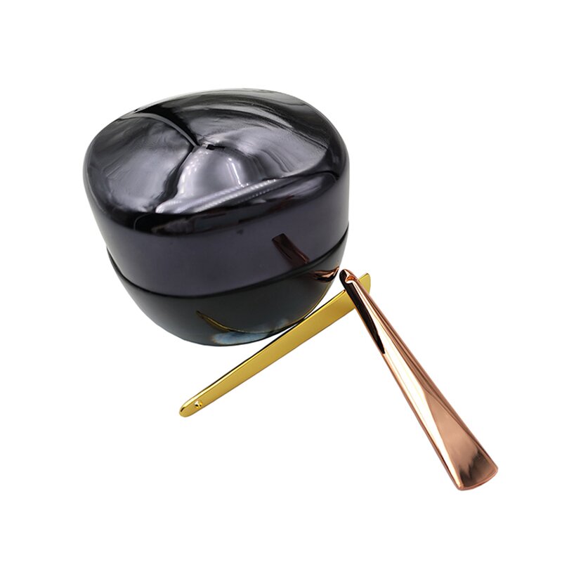 Mini Gold Spatula - Personal Label 7cm Zinc Alloy Face Cream Applicator Metal Cosmetic Spoon