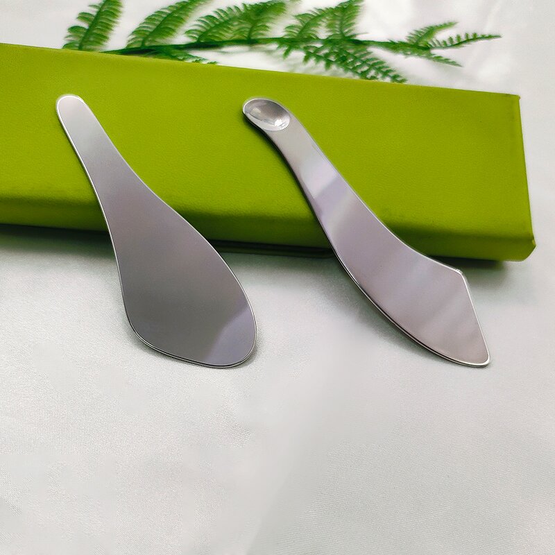 Foundation Palette Mixer - Custom Logo Stainless Steel Cosmetic Shovel Makeup Spatula