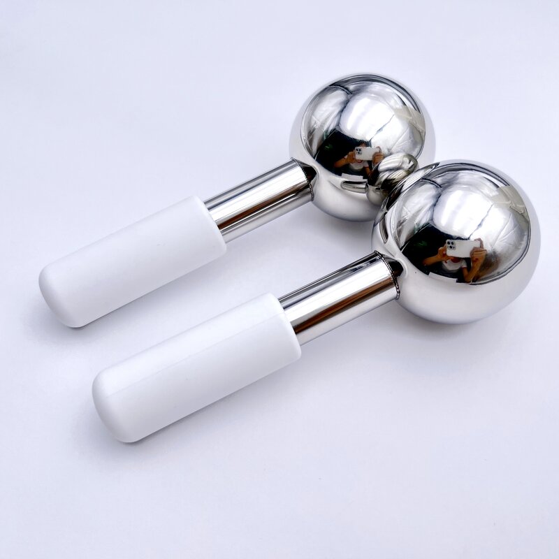 Handheld Cooling Roller - Stainless Steel Ice Globes Firming Wrinkle Remover Eyes Body