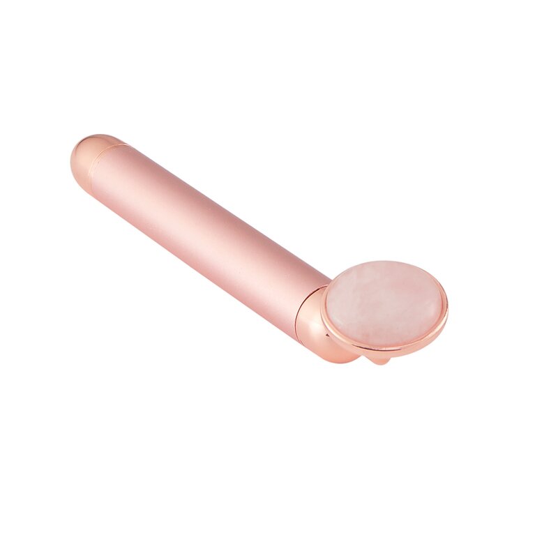 Pink Jade Beauty Bar - Electric Vibrating Facial Massage Metal Roller Skin Care Tool