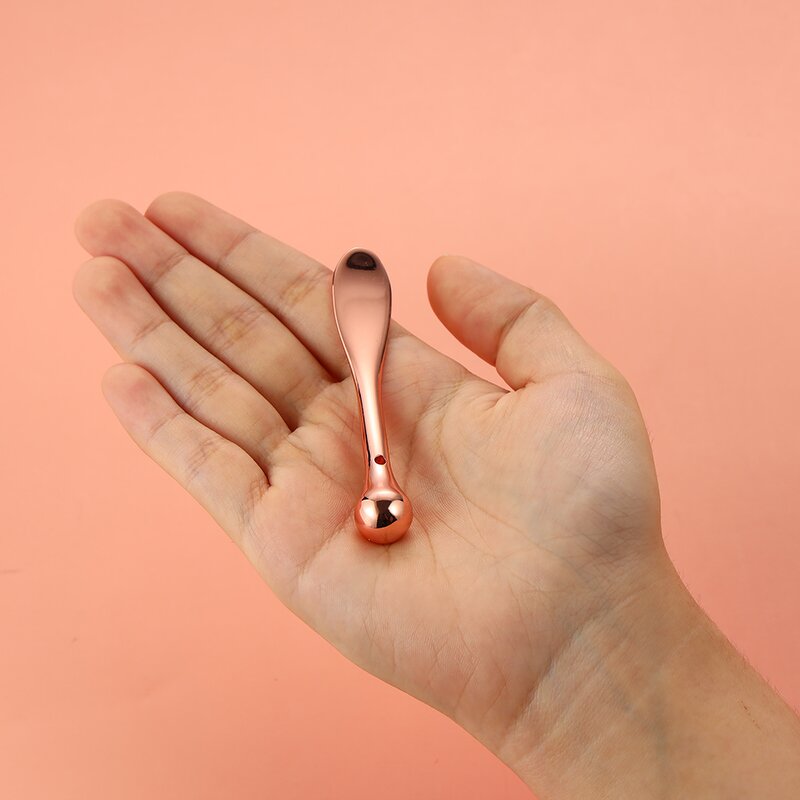 Mini Gold Spatula - Personal Label 5.8cm Zinc Alloy Face Cream Applicator Metal Cosmetic Spoon