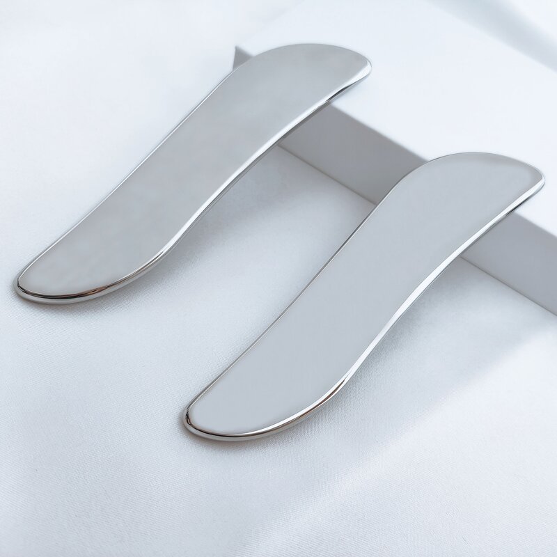 S-Shape Gua Sha Board - Beauty Tool Manufacturer 304 Stainless Steel Massage Scrapping Plate