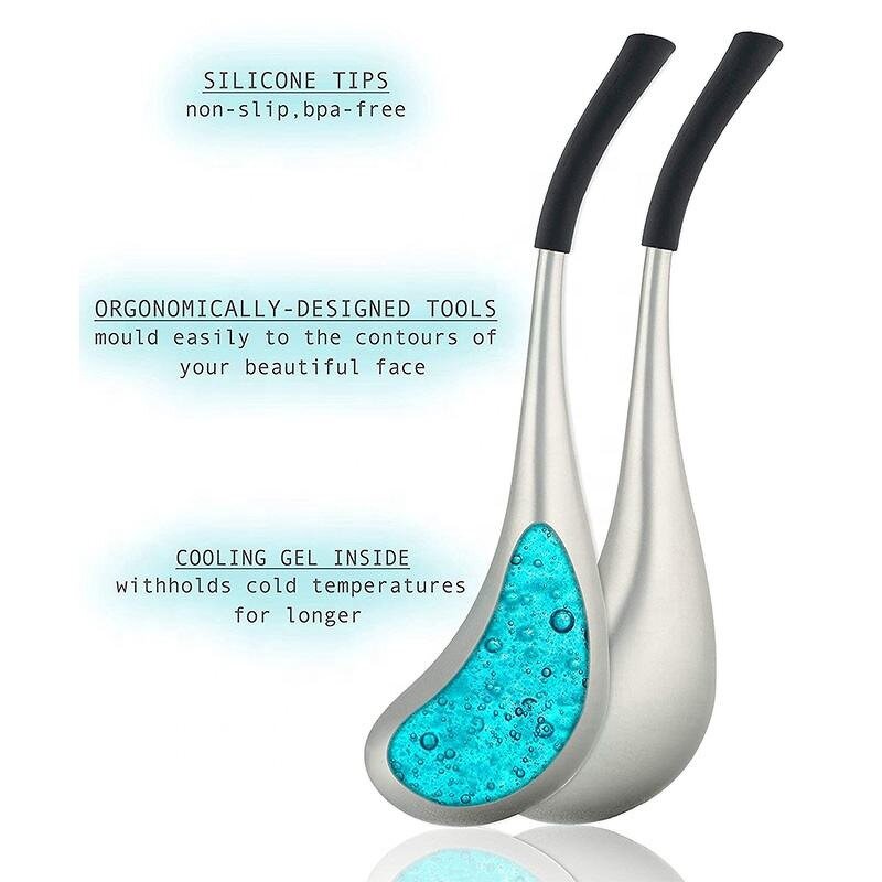 Stainless Steel Cryo Sticks - Personal Label 15cm Cooling Cold Roller Ice Globes Face Puffiness