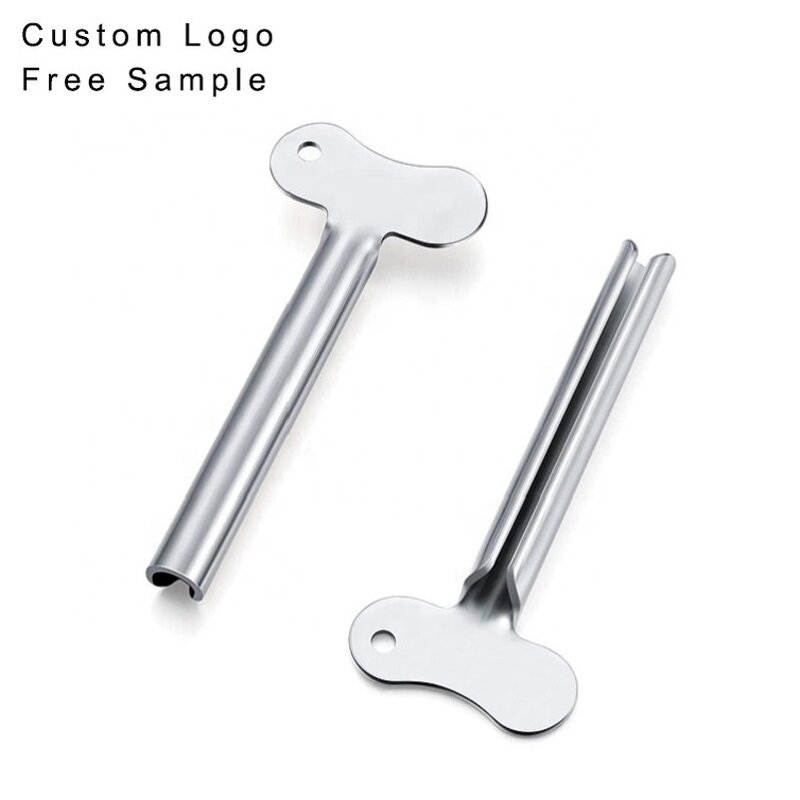 Metal Tube Squeezer - 2024 Custom Logo Toothpaste Cream Lotion Key Shape MOQ 5pcs