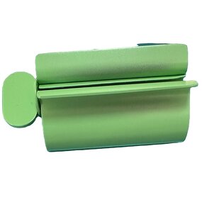 Key Shape Squeezer - Silver Metal Toothpaste Tube Squeezer with Base Bathroom Tool