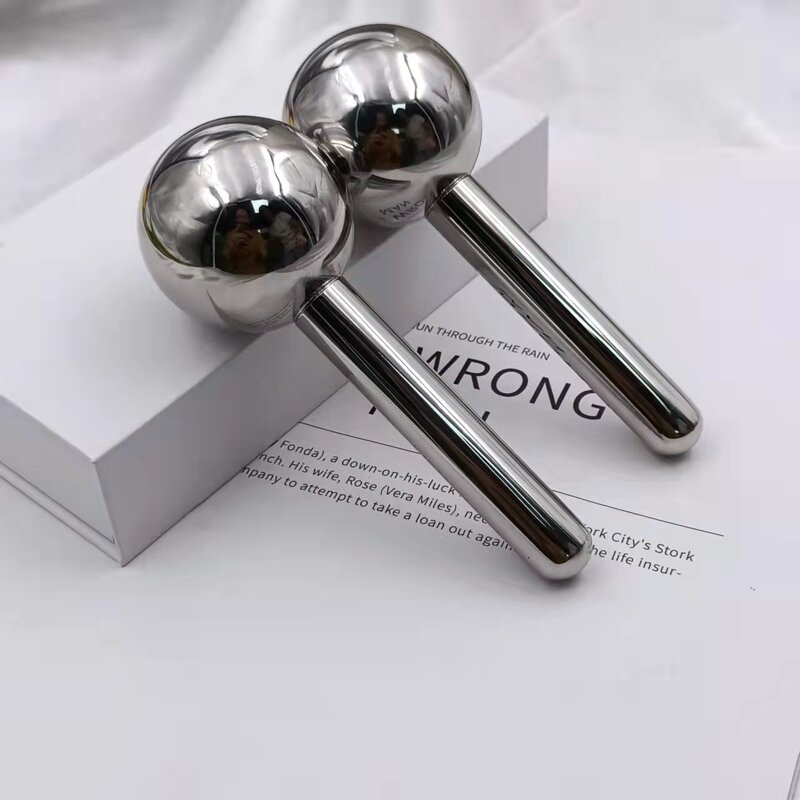 Stainless Steel Ice Globe - OEM Factory Eye Body Cooling Handheld Facial Massage Tool