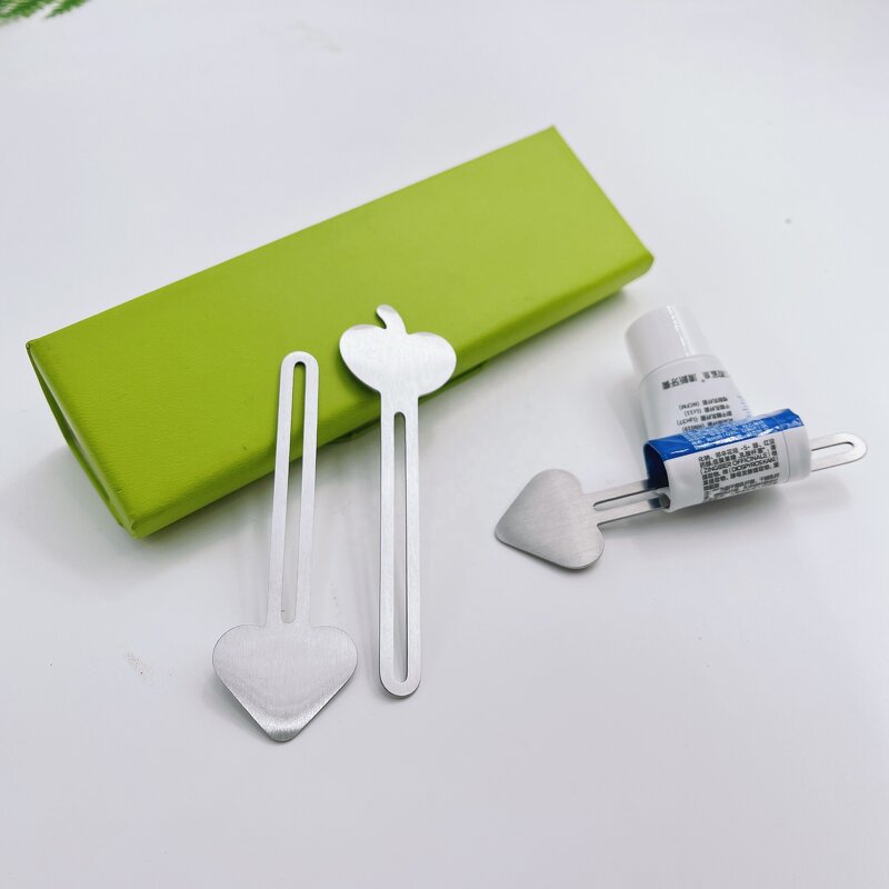 Self Closing Squeezer - Custom Logo Silver Mini Metal Toothpaste Tube Key Shape Tool