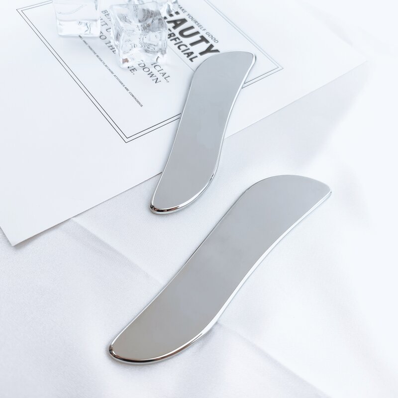 S-Shape Gua Sha Board - Beauty Tool Manufacturer 304 Stainless Steel Massage Scrapping Plate