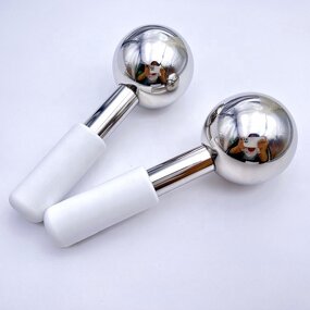 Stainless Steel Ice Globes - DIY Custom Logo Body Eye Facial Massage Beauty Skincare Tool