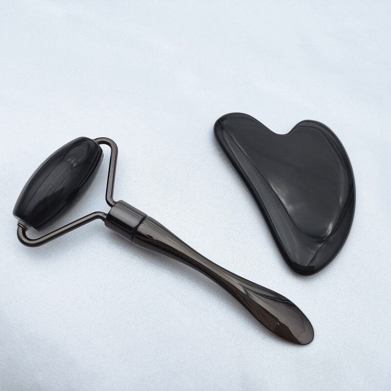 2-in-1 Jade Roller Set - 2024 Hot Anti-Wrinkle Quartz Stone Gift Box Facial Beauty Tool