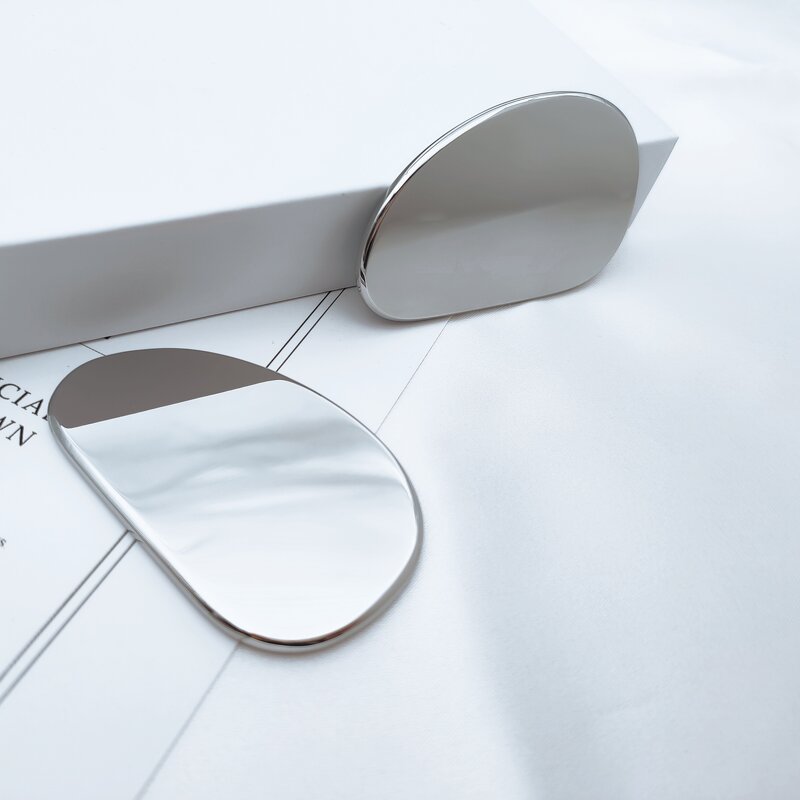 Stainless Steel Gua Sha - Skin Care Tool Facial Body Massage Metal Scrapping Plate