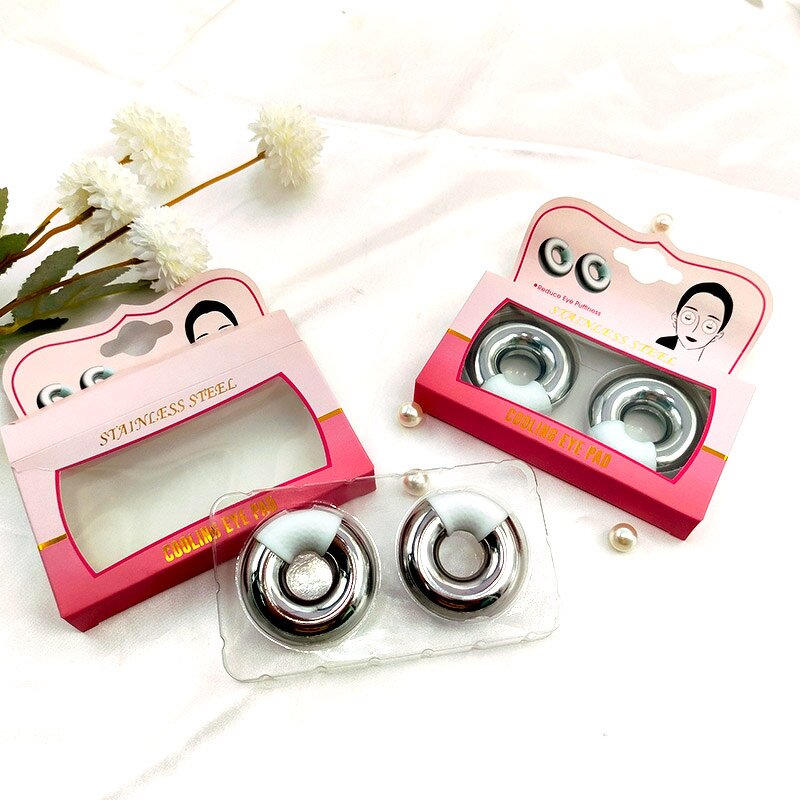 Stainless Steel Cryo Rings - Eye Massager Ice Globes Cooling Skin Care Beauty Tool