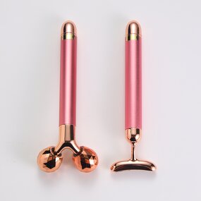 2 in 1 Beauty Bar Set - Custom Logo T-shape 3D Handheld Facial Massage Skincare Tool