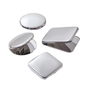Foldable Makeup Mirror - Dual Side Stainless Steel Small Travel Magnifying Personalized Mirror