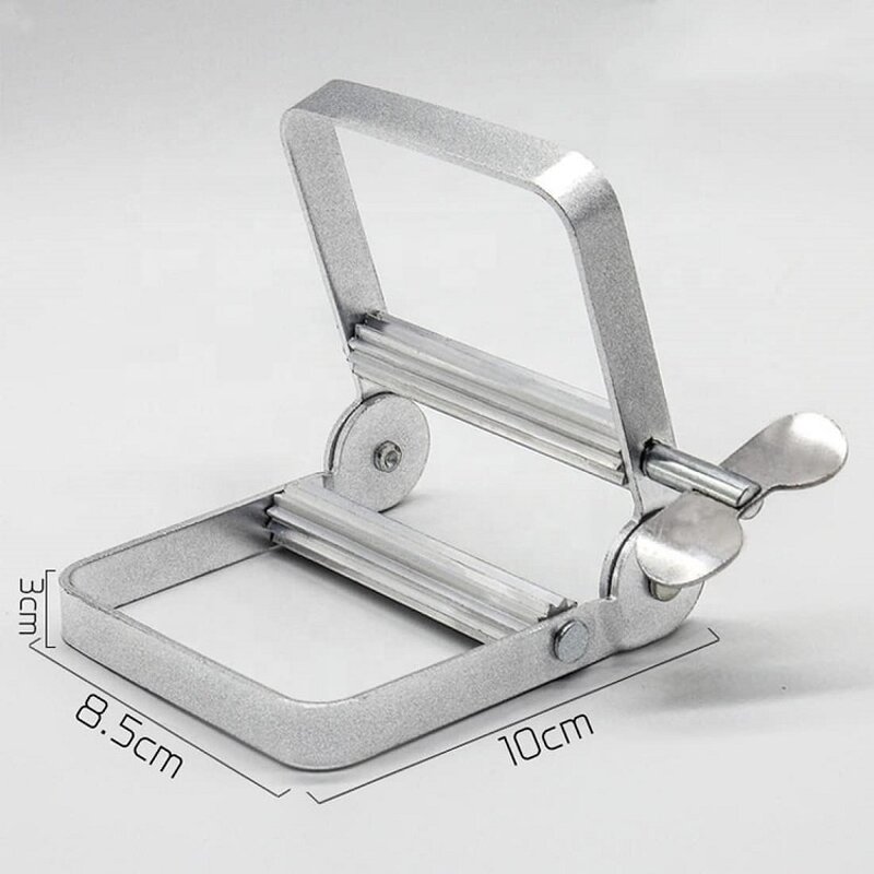 Metal Lotion Squeezer - 2024 New Arrival 8.5 cm Silver Bathroom Toothpaste Tube Press