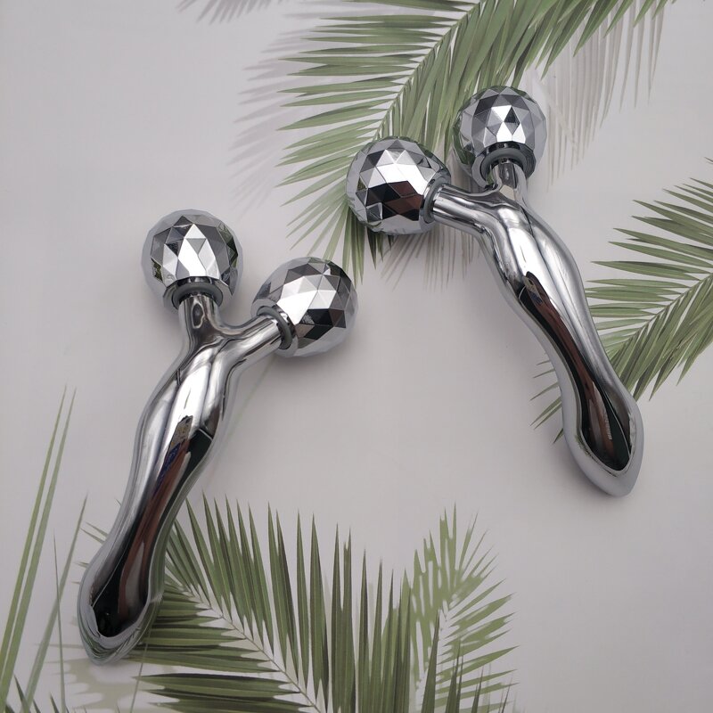 3D Facial Roller - Custom Laser Logo Metal Manual Face Slimming Beauty Skincare Tool