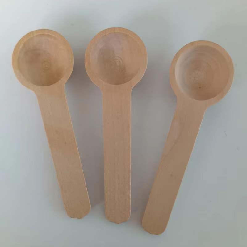 Beech Wood Coffee Scoop - New Arrival Eco-friendly Serving Spoon Bag Clip Camping Tea Spoon