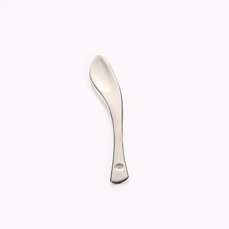 Mini Gold Spatula - Personal Label 6.4cm Zinc Alloy Face Cream Applicator Small Metal Scoop