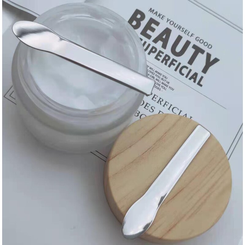 304 Cream Scoop - OEM Factory Stainless Steel Foundation Skincare Makeup Spoon Spatula