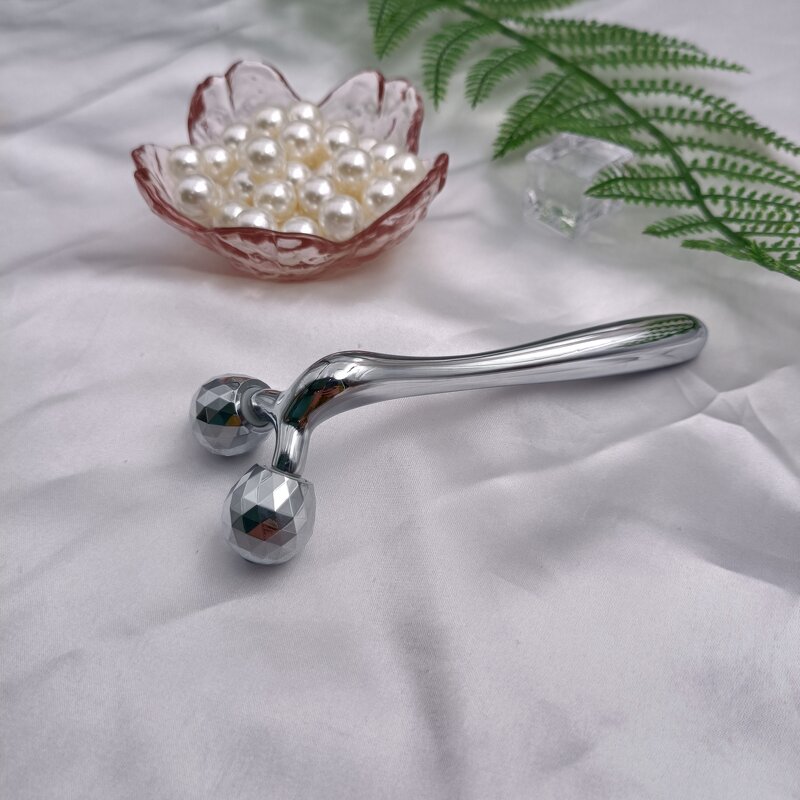 360 Rotate V-Shape Roller - Custom Logo Laser-Printed 12.7CM 3D Facial Massager Tool