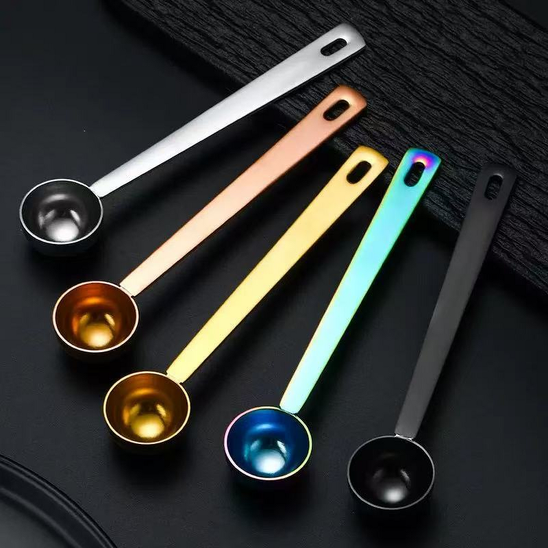 Coffee Measuring Spoon - Custom Logo 304 Stainless Steel 5-30ml Metal Powder Scoop Coffee