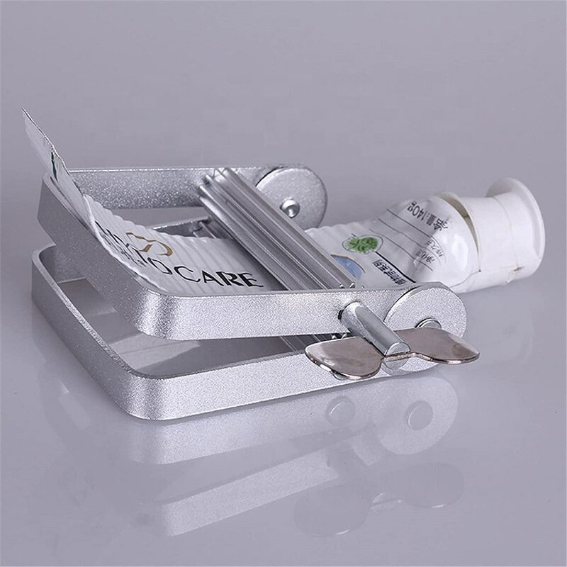 Metal Lotion Squeezer - 2024 New Arrival 8.5 cm Silver Bathroom Toothpaste Tube Press