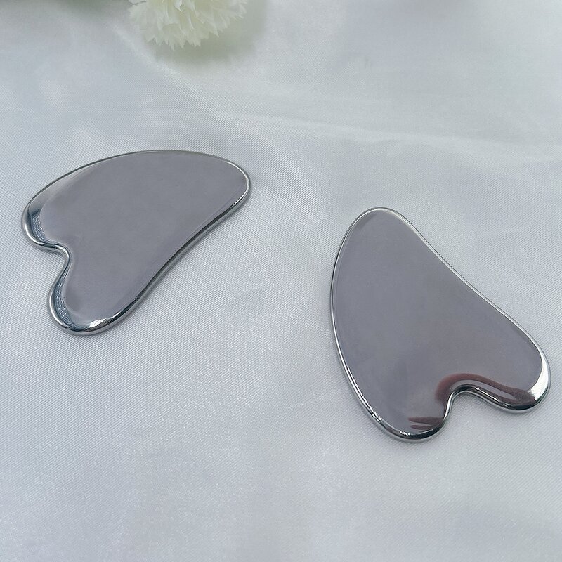 Heart-Shaped Gua Sha - Skincare Tool Manufacturer Custom Logo Stainless Steel Massage Tool