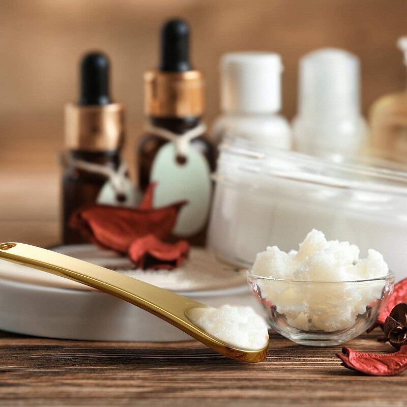 Mini Gold Scoop - Custom Logo Private Label 6cm Metal Face Cream Applicator Makeup Spoon