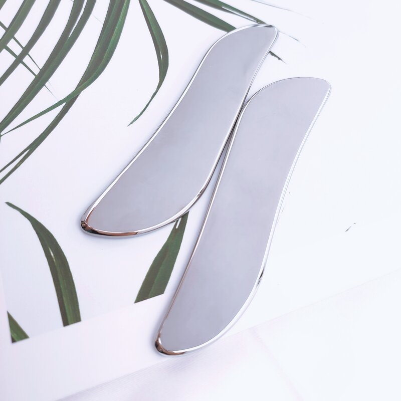 S-Shape Gua Sha Board - Beauty Tool Manufacturer 304 Stainless Steel Massage Scrapping Plate