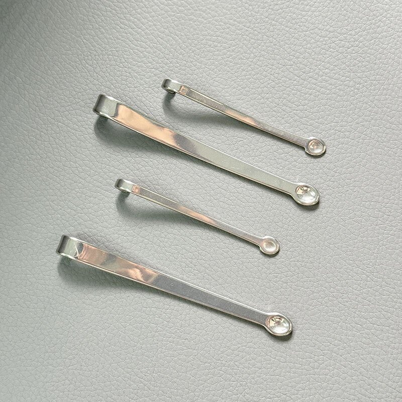 Shilajit Metal Spatula - Custom Curved Stainless Steel Hooked Hanging Spoon for Shilajit