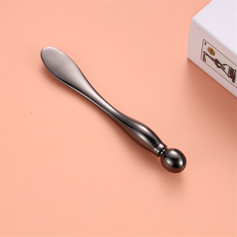 Double-end Metal Spatula - Mini Eye Care Facial Spoon Cosmetic Massager Skincare Tool