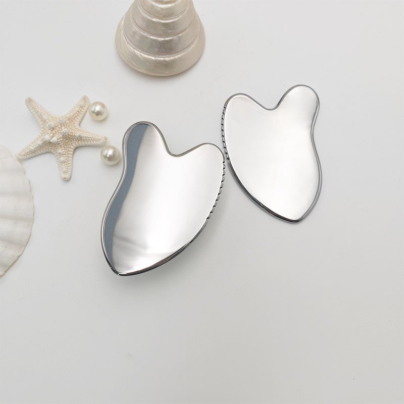 Gear Metal Gua Sha - Wholesale Stainless Steel Custom Laser Engrave Facial Scraping Tool