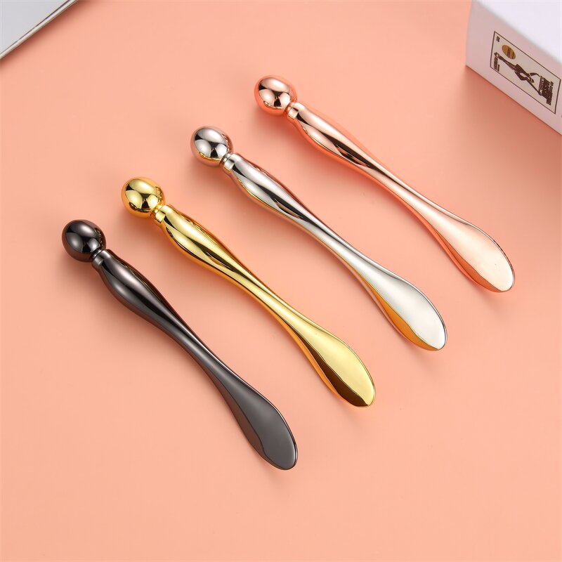 Double-end Metal Spatula - Mini Eye Care Facial Spoon Cosmetic Massager Skincare Tool