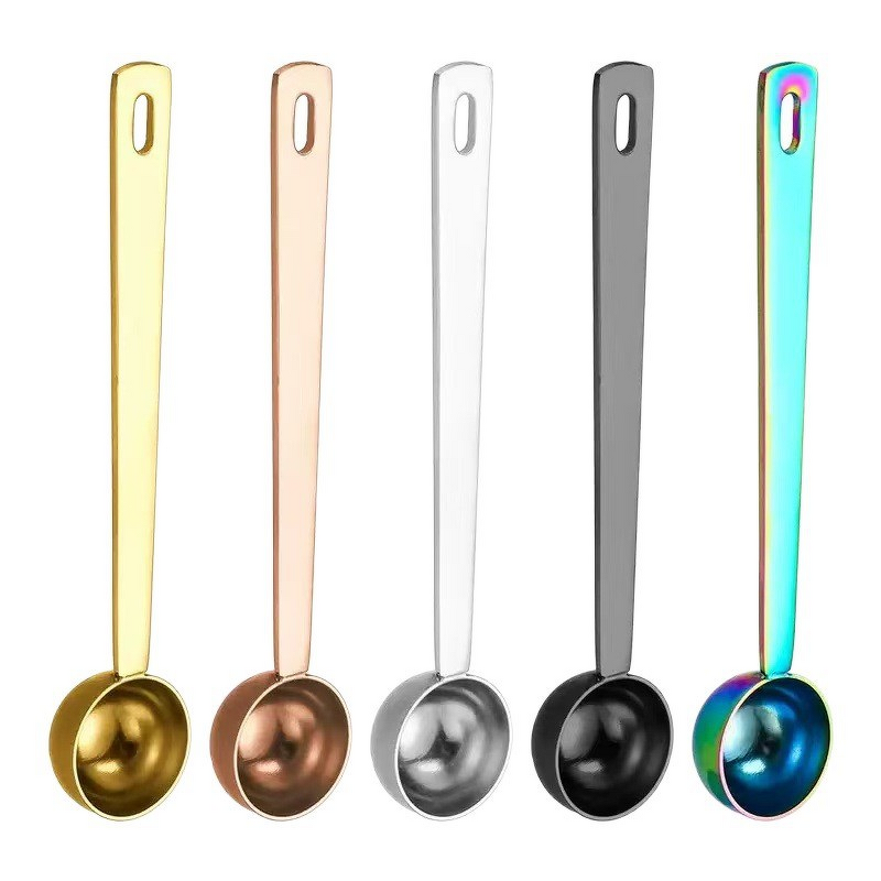 Coffee Measuring Spoon - Custom Logo 304 Stainless Steel 5-30ml Metal Powder Scoop Coffee