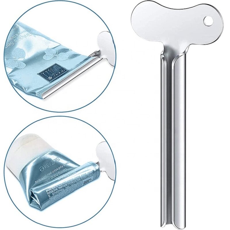 Metal Tube Squeezer - 2024 Custom Logo Toothpaste Cream Lotion Key Shape MOQ 5pcs