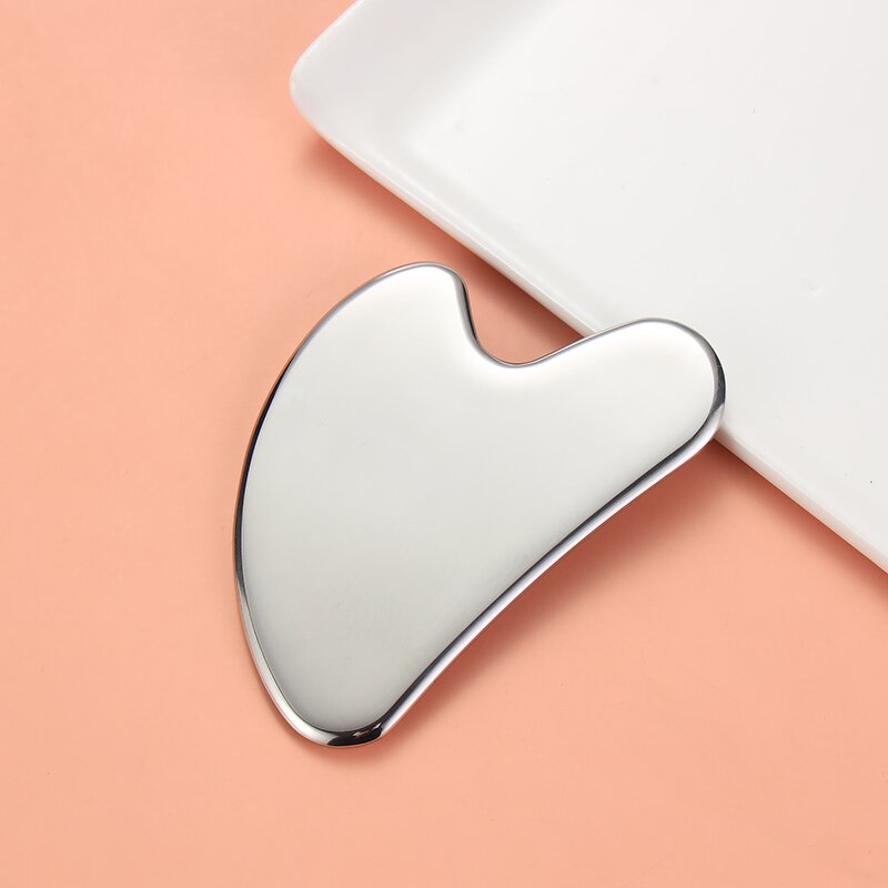 Stainless Steel Gua Sha - Custom Logo Facial Body Scraping 304 Metal Massage Board Tool