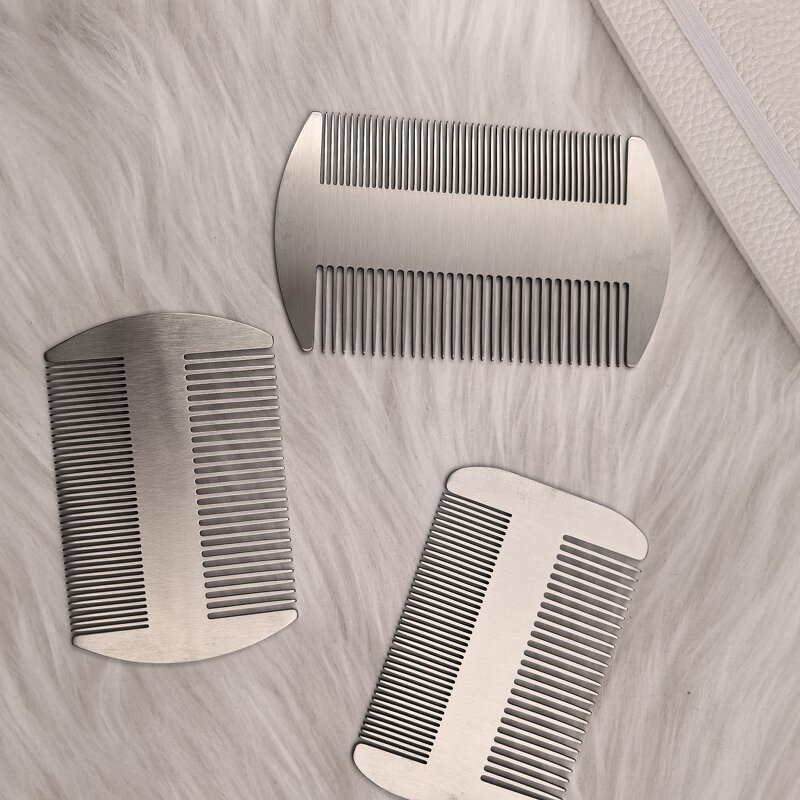 Stainless Steel Hair Comb - OEM Manufacturer 304 Metal Scalp Massager Home Use Hair Care