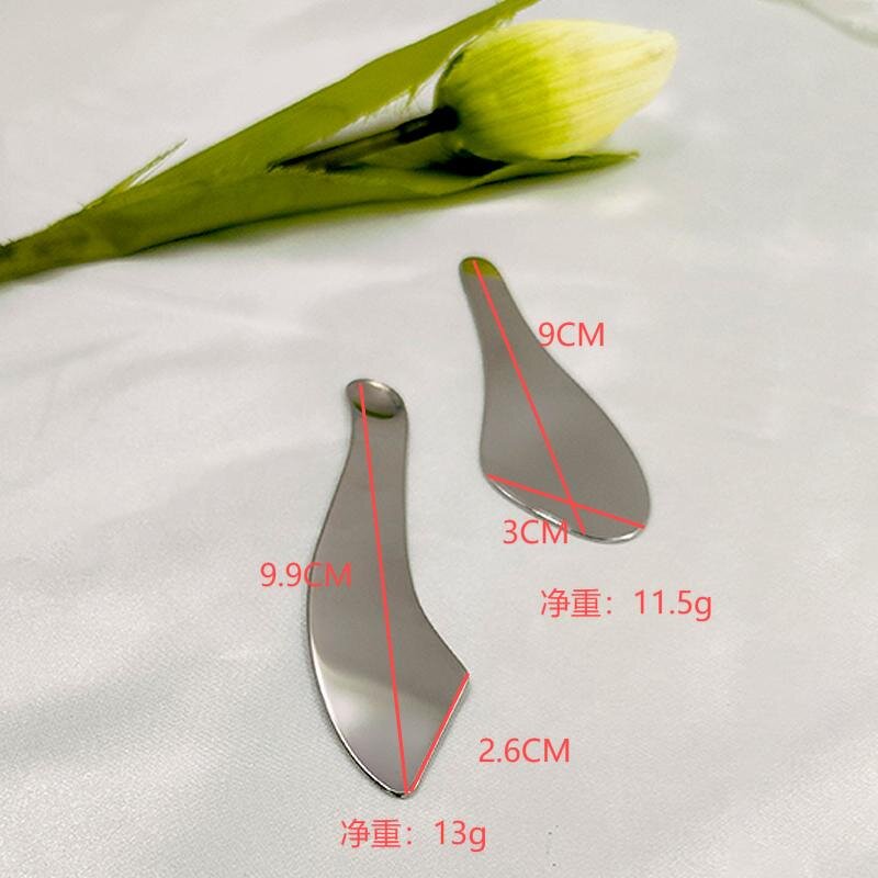 Foundation Palette Mixer - Custom Logo Stainless Steel Cosmetic Shovel Makeup Spatula