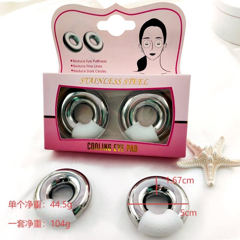 Stainless Steel Cryo Rings - Eye Massager Ice Globes Cooling Skin Care Beauty Tool