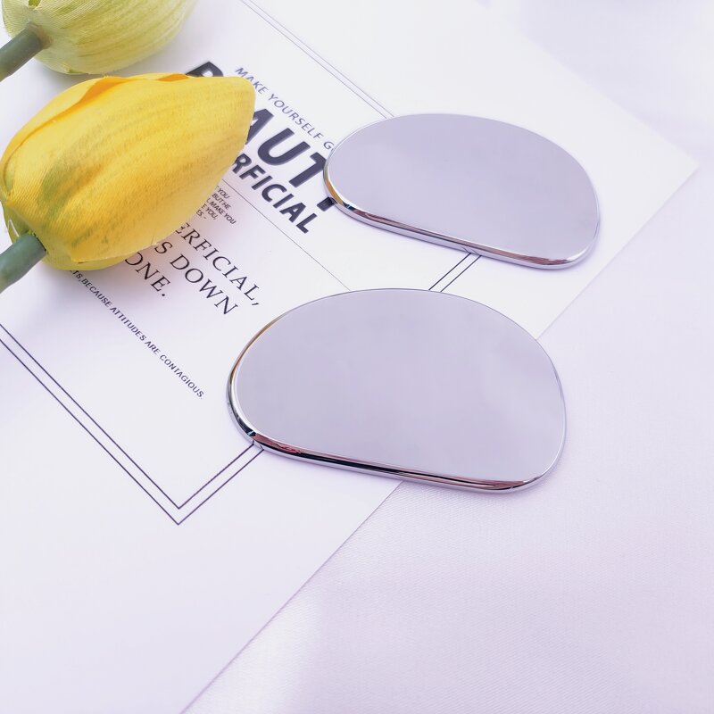 Stainless Steel Gua Sha - Skin Care Tool Facial Body Massage Metal Scrapping Plate