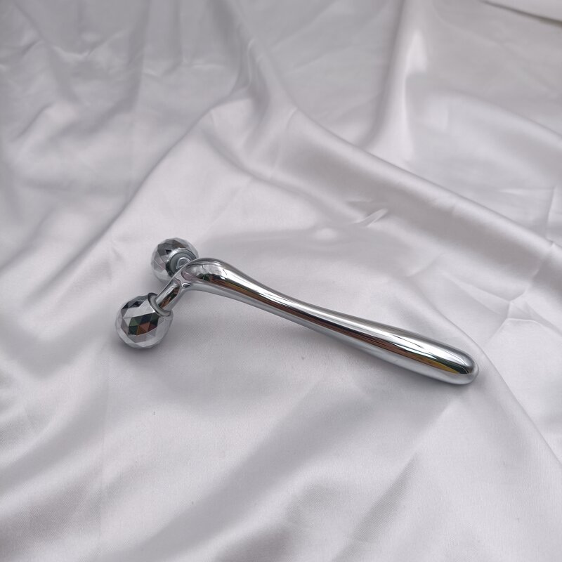 360 Rotate V-Shape Roller - Custom Logo Laser-Printed 12.7CM 3D Facial Massager Tool