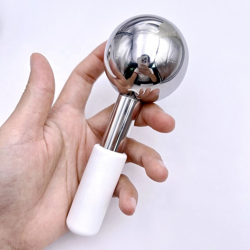 Handheld Cooling Roller - Stainless Steel Ice Globes Firming Wrinkle Remover Eyes Body