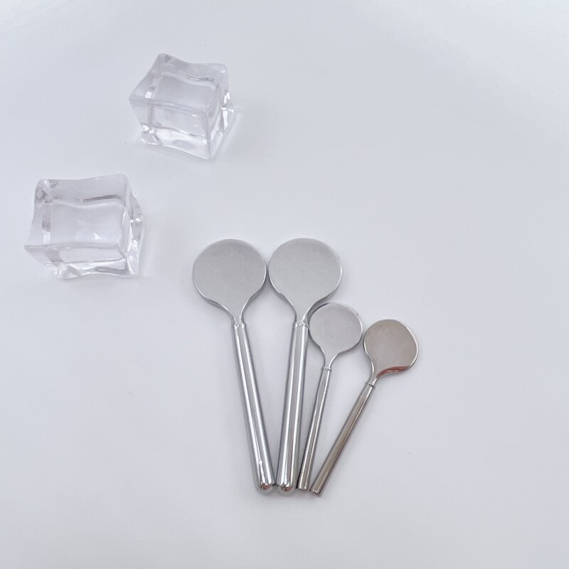 Metal Cosmetic Spoon - Hot Selling Custom Logo Makeup Spatula for Facial Application