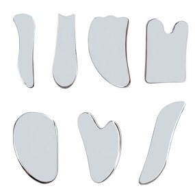 Stainless Steel Gua Sha - Custom Logo Metal Face Neck Body Massage Scraping Board Tool
