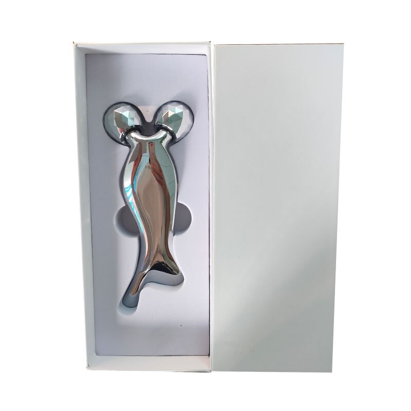 V-Shape Gua Sha Roller - Custom Laser Carving 2 in 1 Metal Face Lifting Massage Tool